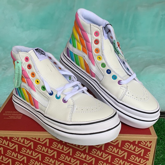 VANS SUPER COMFYCUSH S FLOUR SHOP RAINBOW/TRWHT WM - Picture 4 of 16